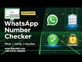 WhatsApp Number Checker & Filter Software | Bulk WA Verifier Tool + KeyGen (Full Tutorial Bangla)