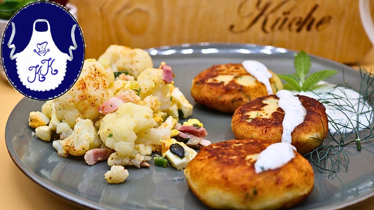 Blumenkohl mit Kartoffeltaler mal anders, zum Mittagessen