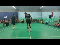 Badminton mens double semipro hoo tournament  aliff hakimi  helmi vs ameer zainuddin  taufiq