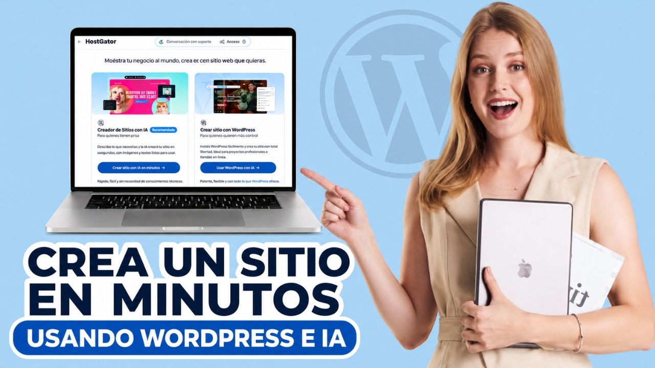 ¿WORDPRESS sigue siendo la mejor opción en 2026? 🤯 Crea un sitio web profesional con IA en minutos