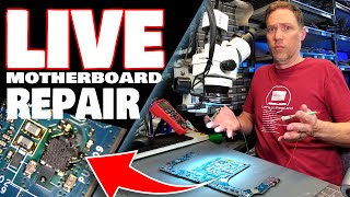 LIVE Motherboard Repair! Can It Be Done!!!