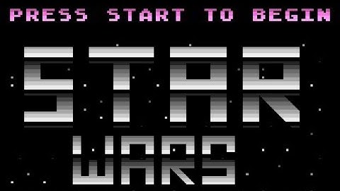 STAR WARS - THE ARCADE GAME !!!  ATARI 800 XL - 80´S NOSTALGIA