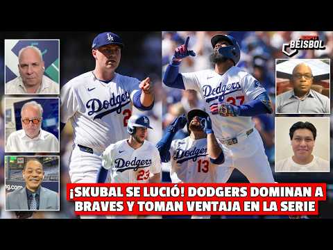 DODGERS y SKUBAL fueron MUY DOMINANTES y se llevaron el JUEGO 1 vs BRAVES | ESPN Beisbol