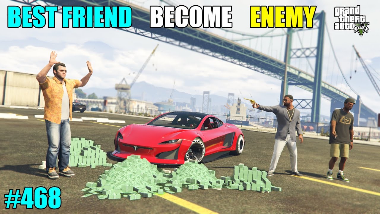 GTA 5 I STOLE MY BEST FRIEND LUXURY CAR GTA 5 GAMEPLAY 468 YouTube