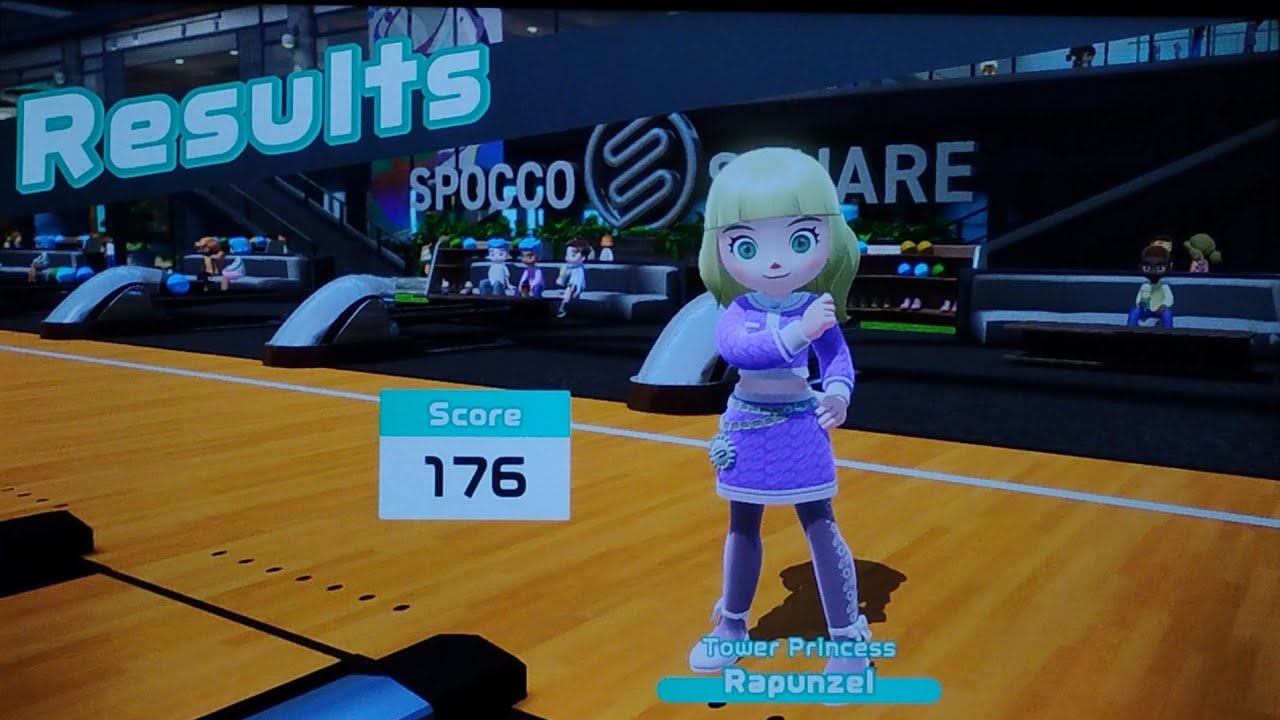 Nintendo Switch Sports Bowling 🎳- Playing as Rapunzel 