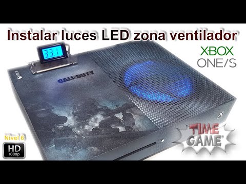 Instalar luces LED en zona ventilacion Xbox One / One S