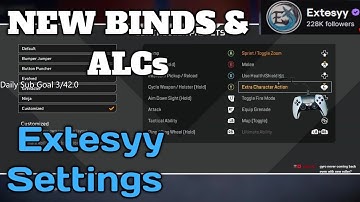 Extesyy Shows his NEW Controller Binds Settings & ALCs | Season 24 Apex