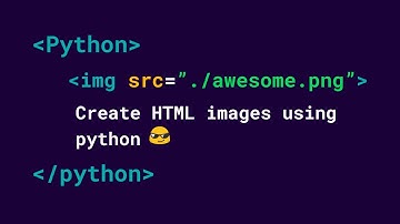 Create html image elements using using python