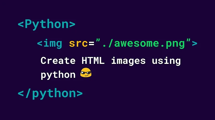 Create html image elements using using python