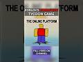 SCARY ROBLOX TYCOON #roblox #analoghorror
