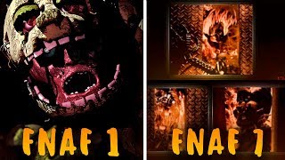 FNAF 1 2 3 4 5 6 7 ВСЕ КОНЦОВКИ (2014-2018) - ФНАФ 1 2 3 4 5 6 7 ALL ENDINGS!