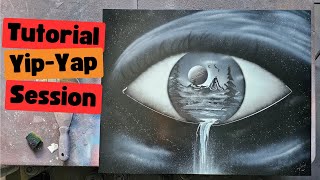 Spray Paint Art Eye Tutorial | Yip Yap Session