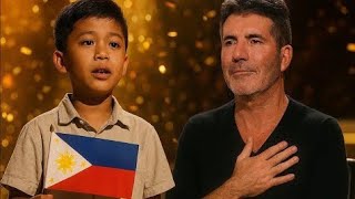Download Lagu “Filipino Kid Sings Lupang Hinirang on AGT — Simon Cowell Tears Up | Philippine Pride Shocks America MP3