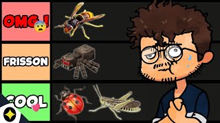 QUEL est l'INSECTE le plus MIGNON ???? (tier list)