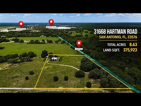 31668 Hartman Rd, San Antonio, FL home video tour