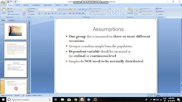 Jamovi  Part26  Non parametric one way repeated measures ANOVA Friedman Test