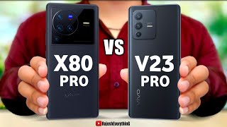 vivo X80 Pro vs vivo V23 Pro | Specs | Camera | Comparison #MobileTechTube