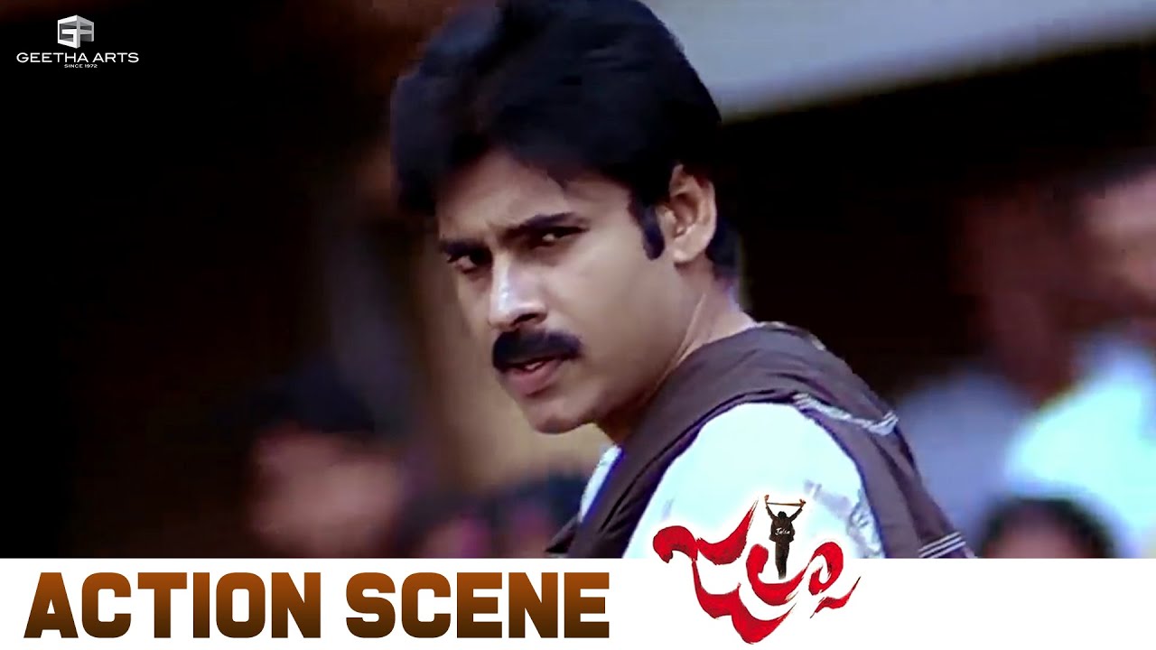 Temple Fight Scene  Jalsa Movie  Pawan Kalyan Ileana  Trivikram Srinivas  Geetha Arts