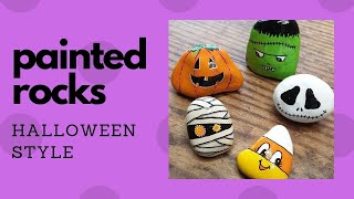 Halloween Painted Rocks Tutorial