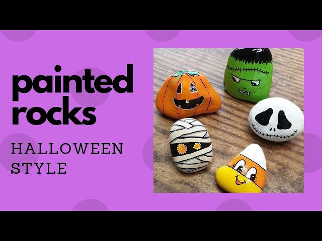 Halloween Rock Painting for Kids using Physics and Forces!