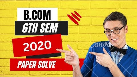 B.Com 6th Semester || FRFSA || 2020 Full Paper Solve ||