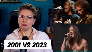 Incubus - Drive 2001 vs 2023 - Vocal Coach Analysis and Reaction