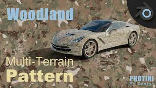 Procedural Multi Terrain Pattern Camouflage Material Texture - Blender Tutorial