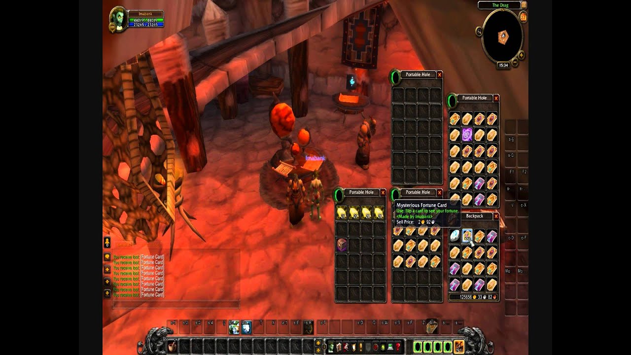World of Warcraft Mysterious Fortune Card Gambling