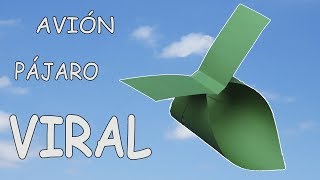 Avión de Papel PÁJARO Como Hacer, Viral China! BIRD SHAPED PAPER AIRPLANE!