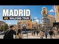 Madrid Spain 🇪🇸 4K Walking Tour | Cibeles → El Retiro → Gran Vía → Royal Palace → Puerta del Sol ✨
