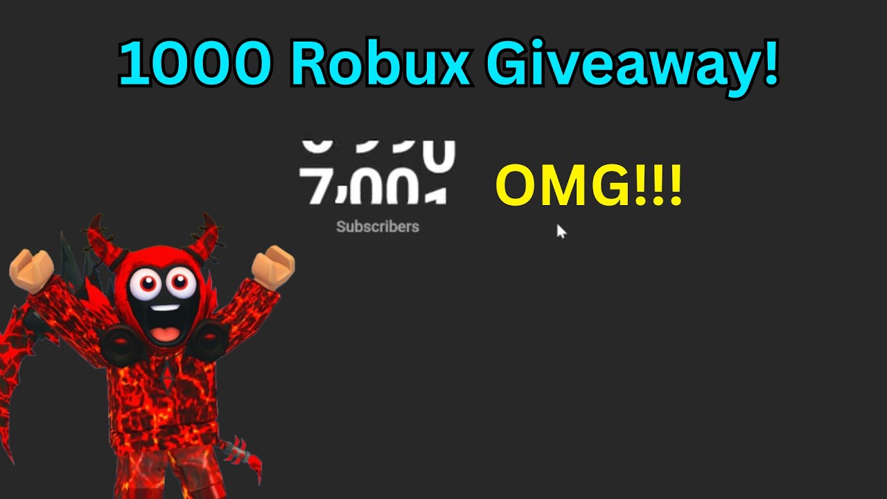 How To Join The 1000 Robux Giveaway 🎁 [7K Subscribers Special] - YouTube
