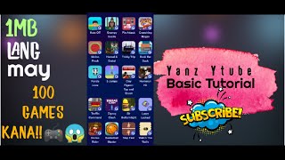Paano mag Download ng 100 Games? 1MB lang ito! Very Easy! | #YanzYtube screenshot 1