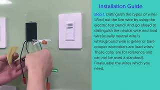 MFA05 intelligent sensor switch installation wiring use tutorial
