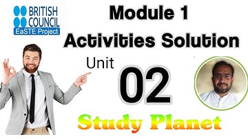 EaSTE Module 1 Unit 2 All activities Solved 💯%