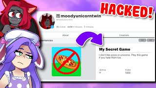 I Hacked MOODYS Account And FOUND THIS Roblox