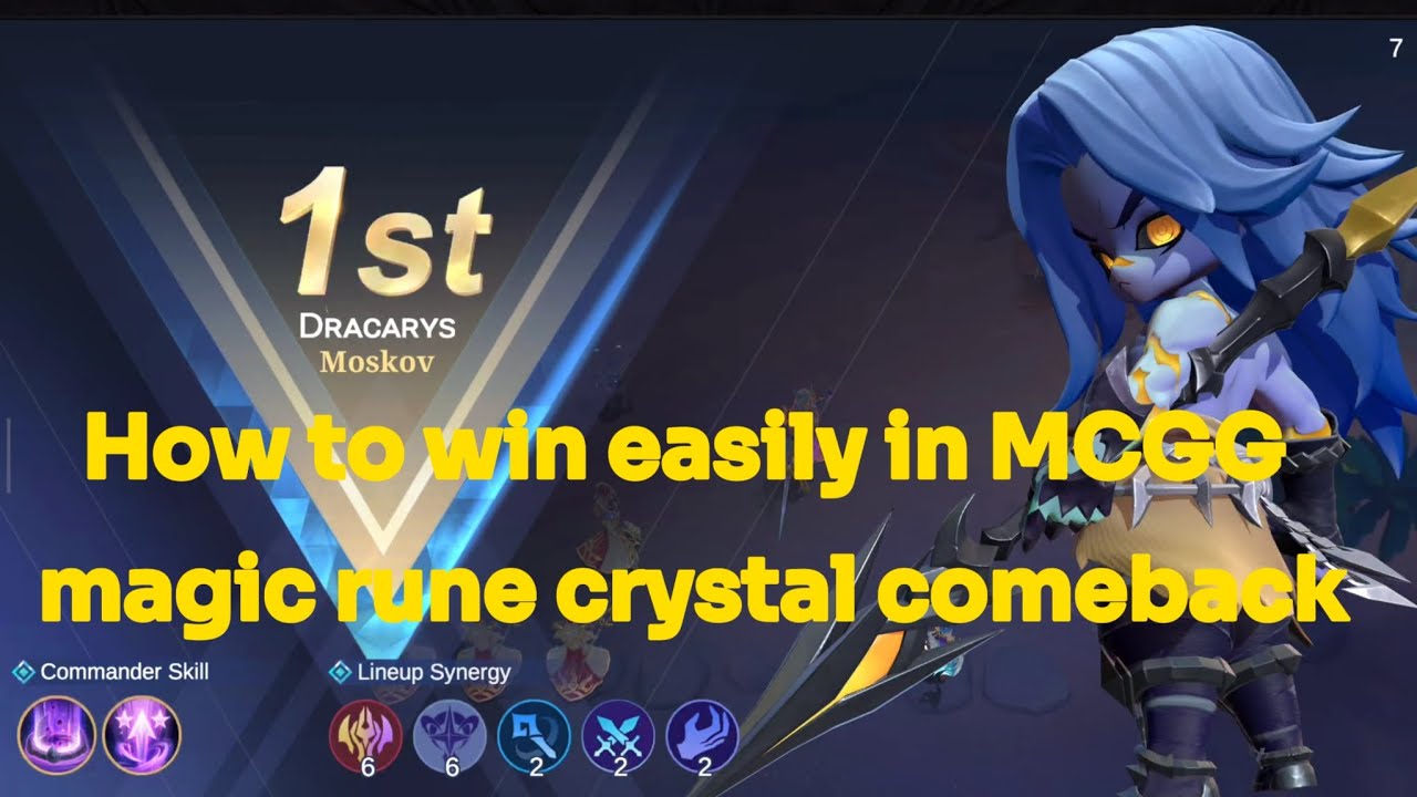 HOW TO WIN EASILY IN MCGG MAGIC CRYSTAL RUNE COMEBACK - YouTube
