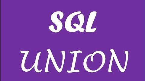 SQL 4 - union intersection difference