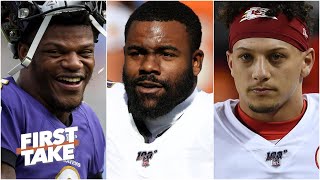 Details Mark Ingram on Lamar Jackson's leadership, the Ravens' season and Patrick Mahomes | First Take Guide
