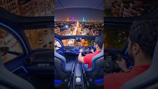 Sapphire Blue Ferrari Flying Car Pakistan Lahore orna wali car amazing short video
