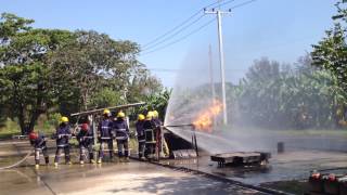 Fire fighting course in Damage Control Division, Royal Thai Navy