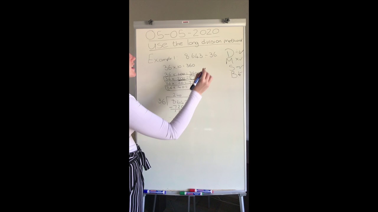 Mathematics grade 6 - Long division - YouTube