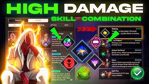 HIGH DAMAGE SKILL COMBINATION - Best Character Skill For CS Rank - CS Rank Best Character Skill