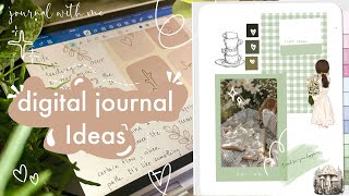 Journal with me | digital journaling on Goodnotes app #procreate
