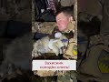 🥰 Які милі! Військовий заснув із тваринкою на руках!