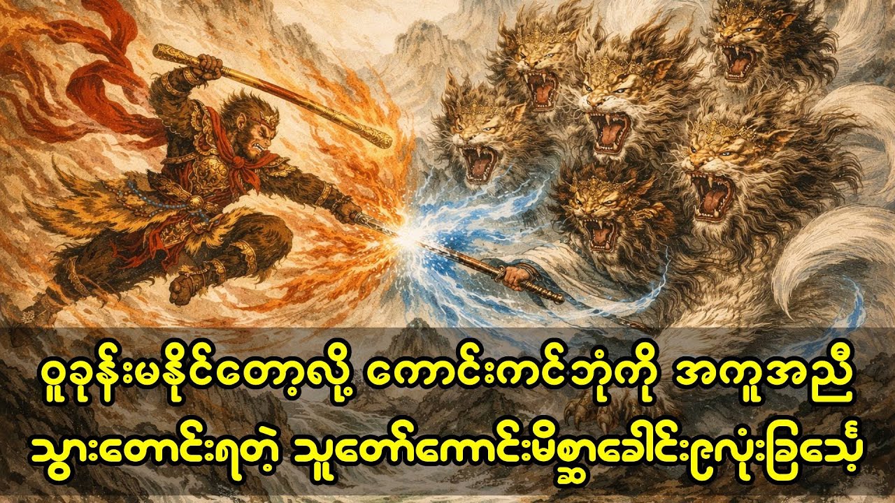 ဝူခုန်း မနိုင်တော့လို့ကောင်းကင်ဘုံကိုအညီတောင်းရတဲ့ သူတော်ကောင်းမိစ္ဆာ ခေါင်းကိုးလုံးခြင်္သေ့