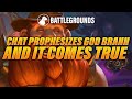 Chat Prophesizes God Brann, Actually Comes True  | Dogdog Hearthstone Battlegrounds