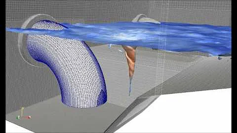 Multiphase Flow Simulation of Pump Station performed in HELYX®