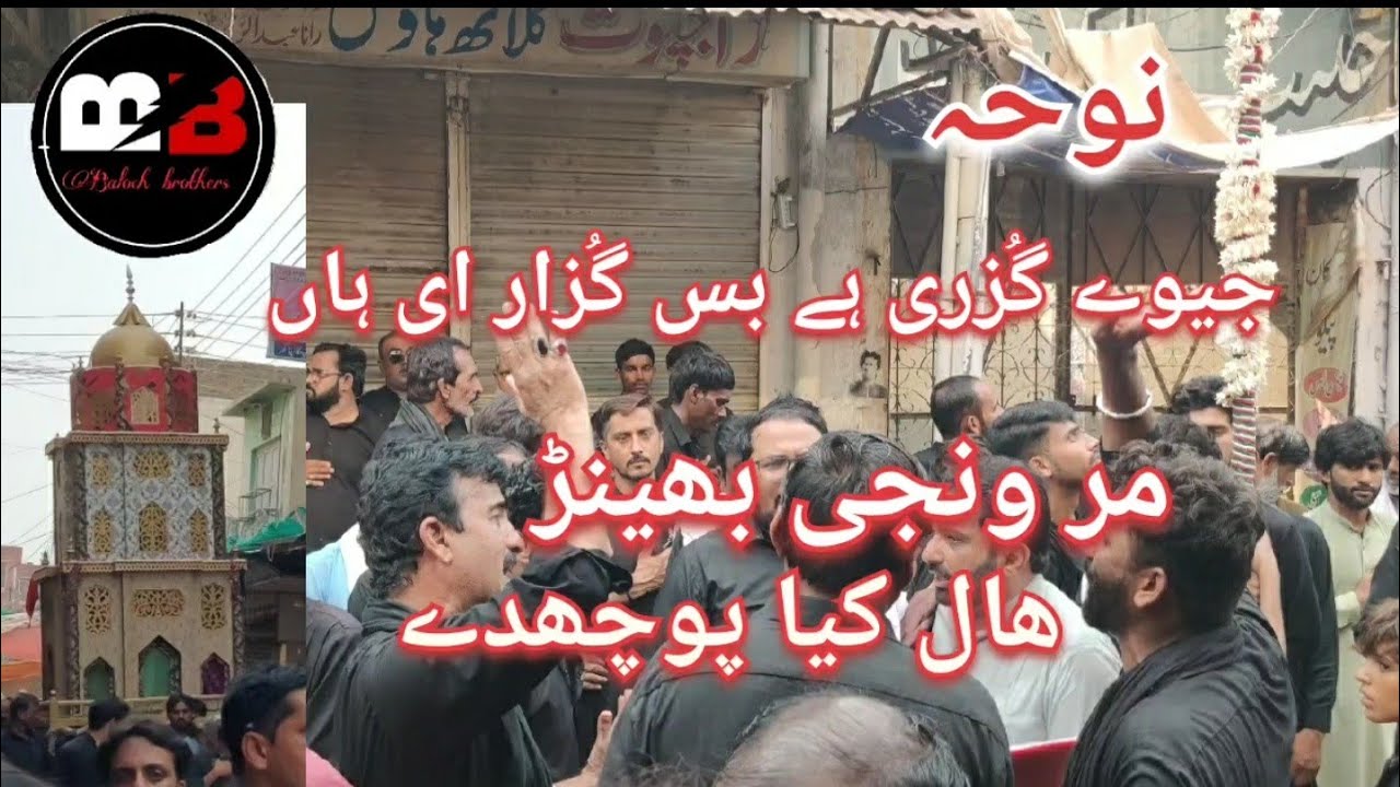 Noha Mar vanji bhenr haal kia pouchdyn | Noha Bhakkar party | 20 safar jaloos Bhakkar city 2024 |