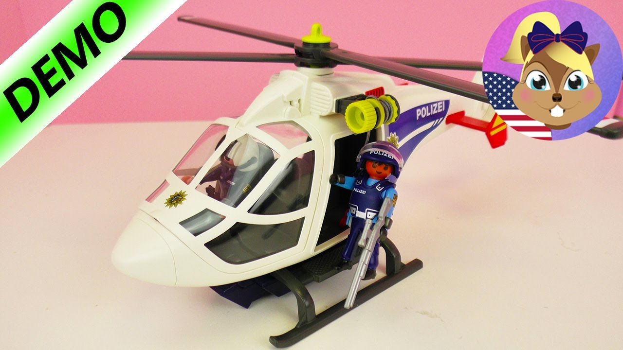 540166 Police Pilot Helicopter Playmobil Police Polizei Police Cop 