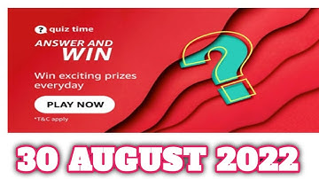 Amazon Funzone Quiz Answers Today |30 AUGUST 2022 | Daily Quiz Time